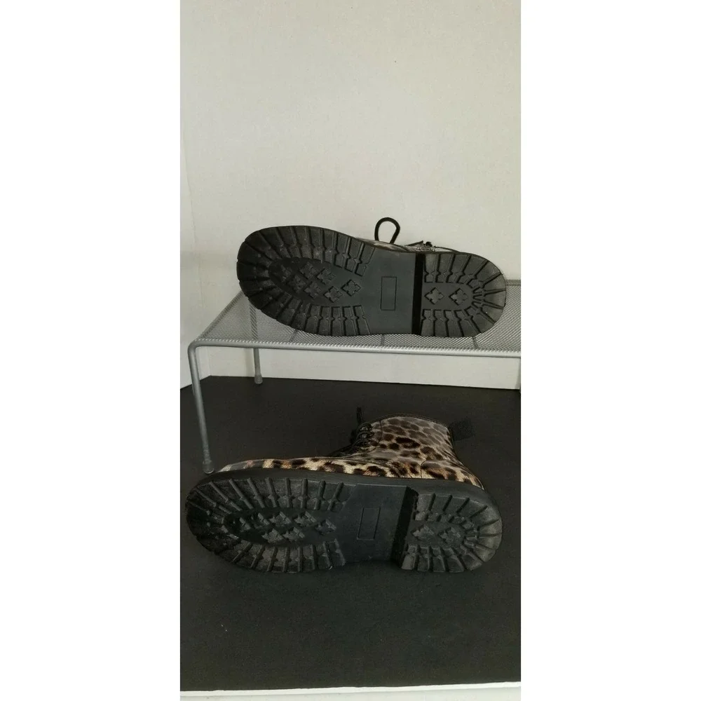 Steve Madden Leopard Jsashaa Girls‎ Boots Sz.5 Sparkle Rain Boots